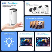 HY300 Pro 4K Portable Projector